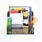 Mind Reader Large Black Metal File Organizer Basket